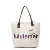 2025 summer new canvas bag shopping bag lazy wind tote bag commuter large capacity cloth bag portable shoulder bag