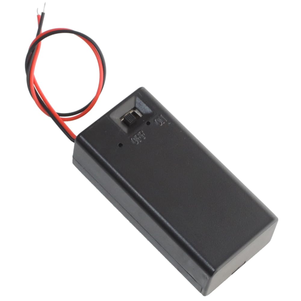 KAUMO Battery Box (9V Square Battery X 1) Battery Case
