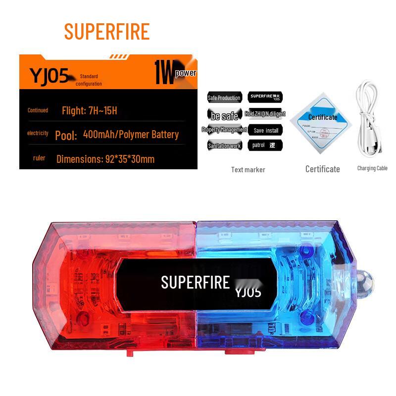 

Rechargeable LED Shoulder Warning Light