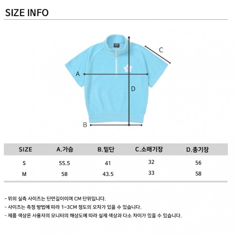 Goxo Terry Half Zip Blue Model  Hello Buddy