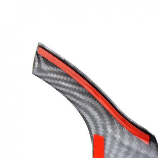 Carbon Fiber Style Steering Wheel Cover Trim For BMW 5 7 Series F10 F11 F01 F02