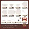 Mode Lanka Nordic 28-Piece Ceramic Dinnerware Set
