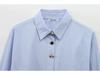 Spring/Summer 2025 European & American Gold Button Turn-Down Collar Long Sleeve Loose Shirt
