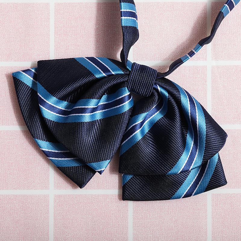 Jk Japanese Plaid Korean Version Of Collar Flower Graduate Female Collar Flower College Wind Streamer Jk Bow Shirt Accessories Sailor Suit