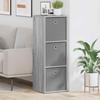 Sideboard with Drawers Grey Sonoma 35 x 32 x 99.5 cm