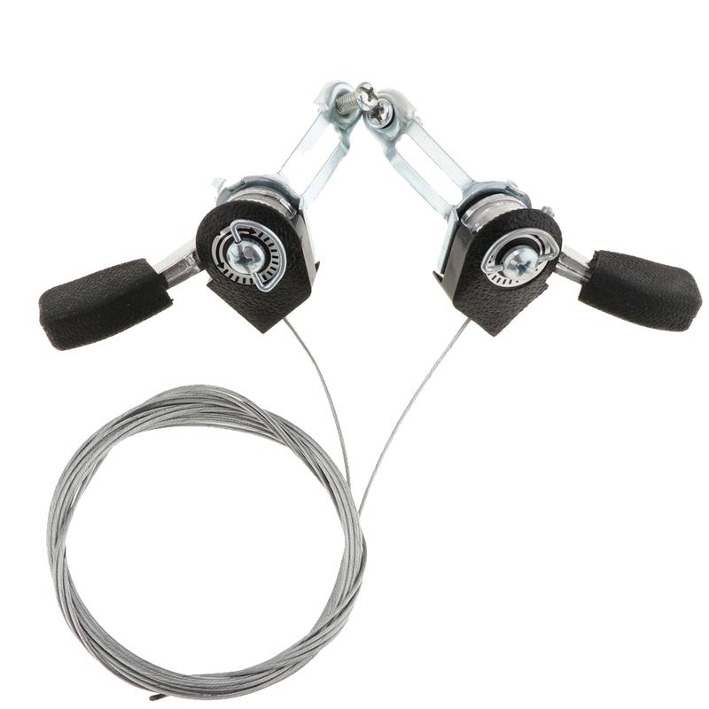 1 Paar 3x6/7 Versnellingen MTB Fiets Duim Versnellingspook Bovenmontage Shifters met Binnenkabel voor Stuur met 22,2 mm Diameter