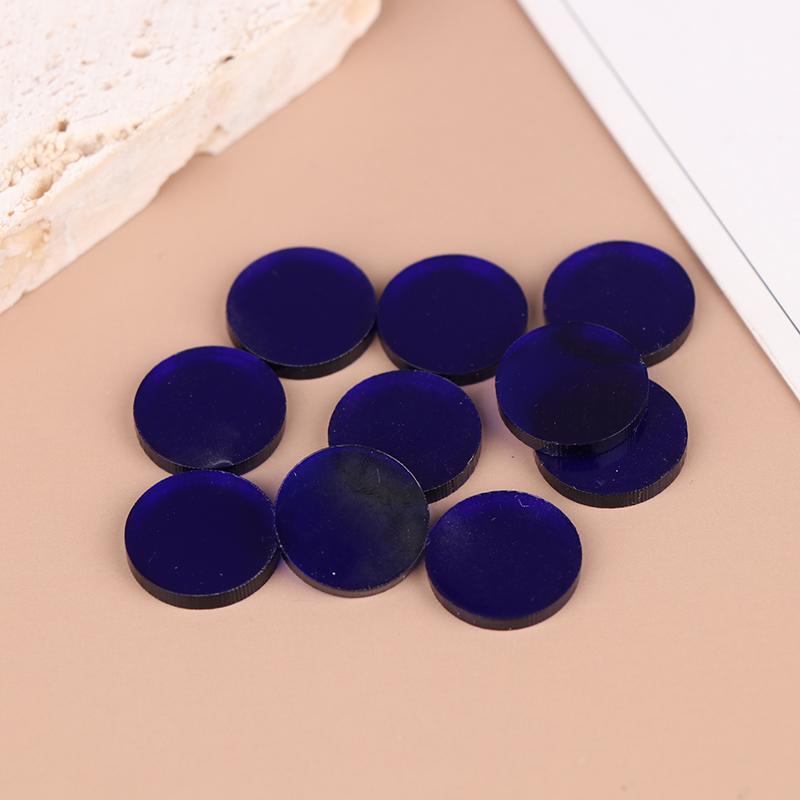 

10 шт. прозрачных накладок диаметром 15 мм для игрового кия Break Jump Cue Carom Pool Cue Аксессуары для снукера и бильярда синий