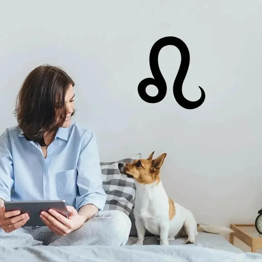 Символ гороскопа Льва Металлическая Настенная Живопись: Шикарный декоративный акцент — фото 3