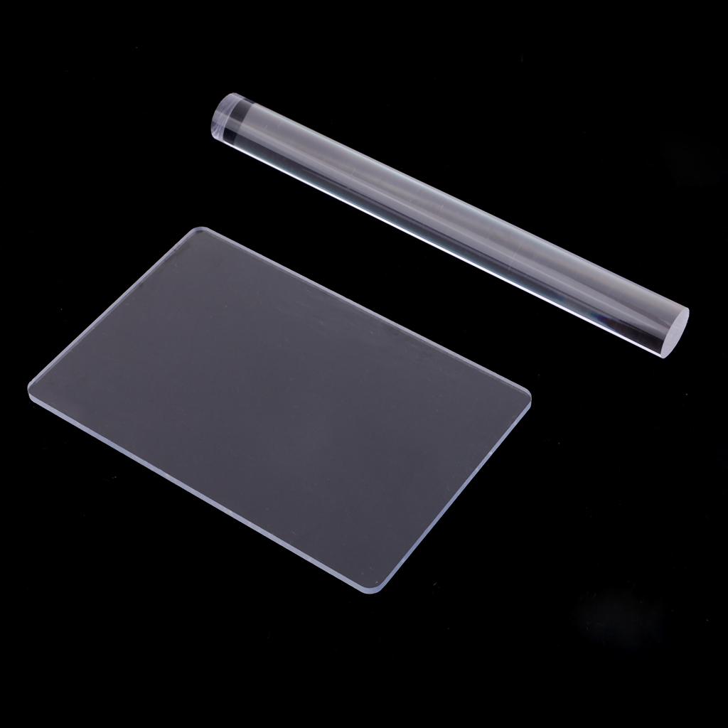 Acrylic Clay Roller Board Kit for DIY Ceramic Roller Texture Crafts and Pottery Sculpting Projects