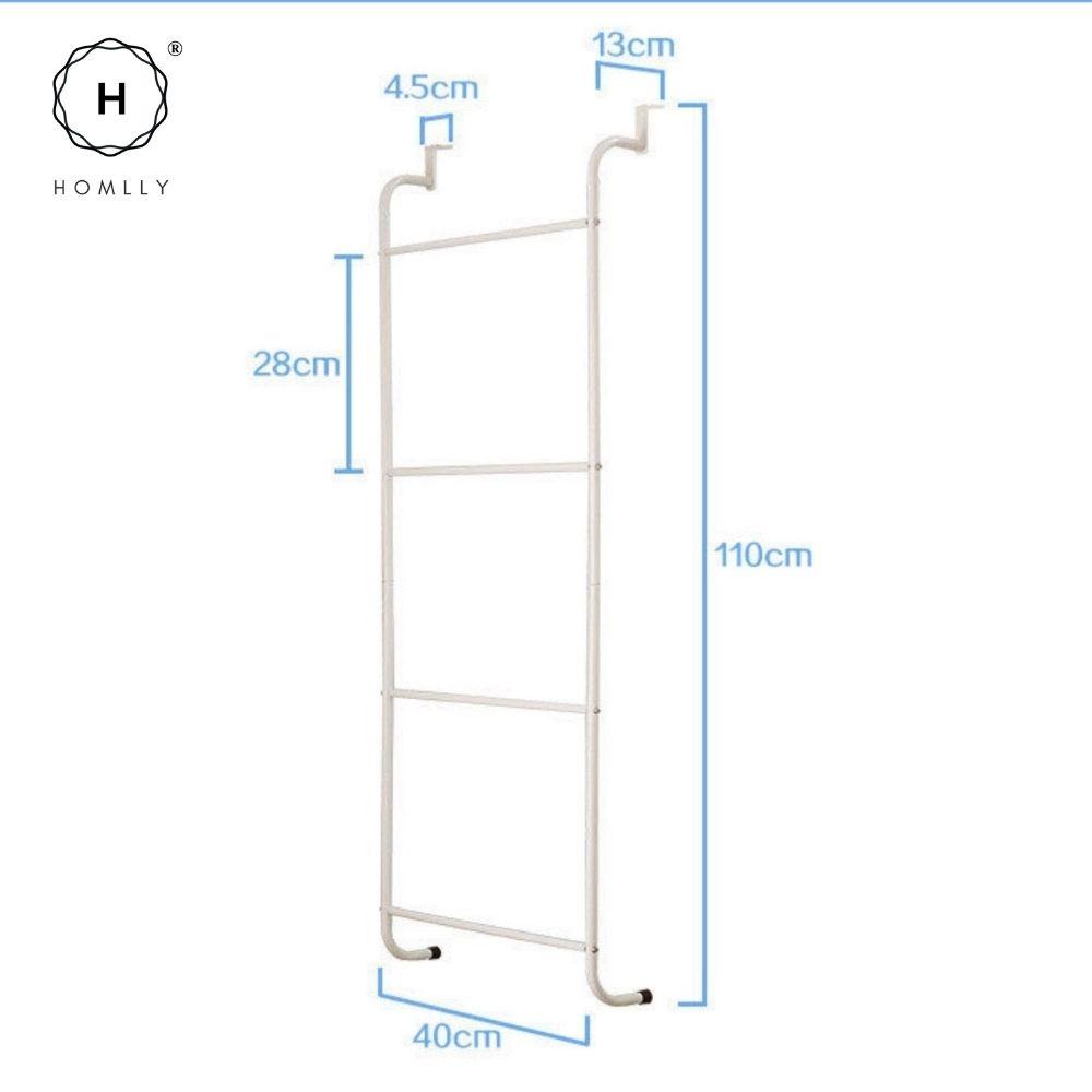

Homlly Basic Over The Door Towel ladder Rack Hanger Rack Hanger