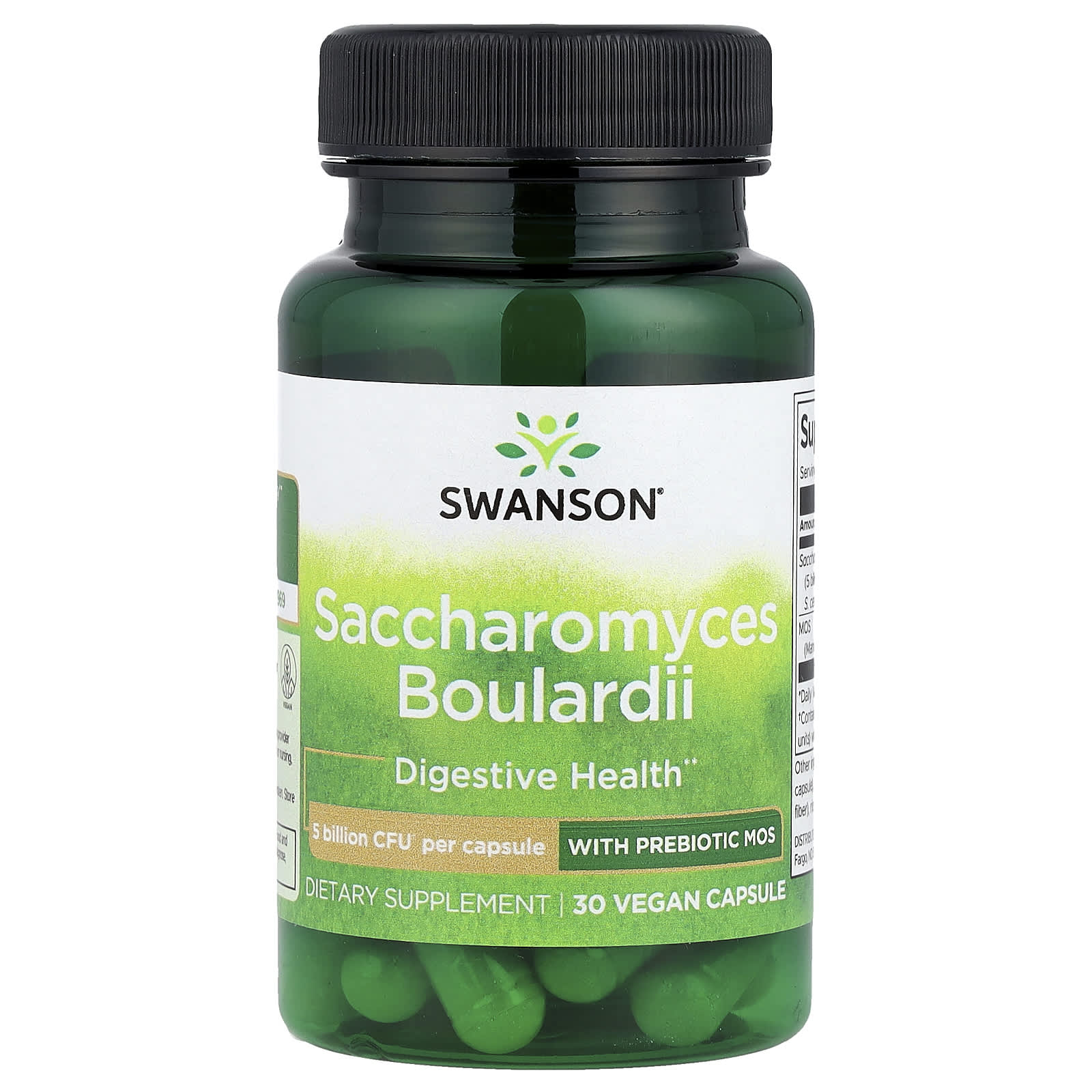 

Saccharomyces Boulardii with Prebiotic Mos, 30 Veggie Caps