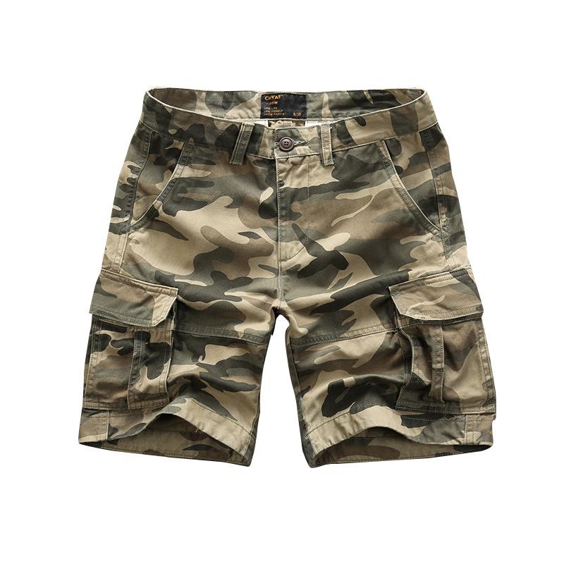 Shorts, Herr sommar casual kamouflage, Herrshorts, Amerikanskt workwear, Femficksbyxor, Bekväma att bära utomhus, Trendiga ungdomsbyxor