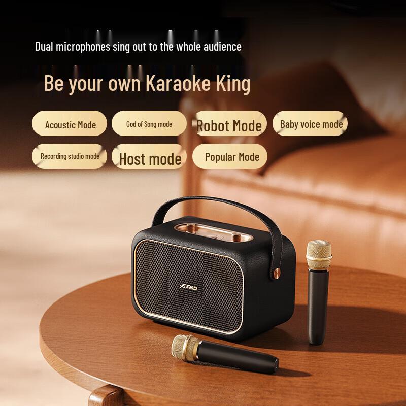 F&D RW40 Portable Bluetooth Speaker with Dual Microphones CN plug (adapter included)