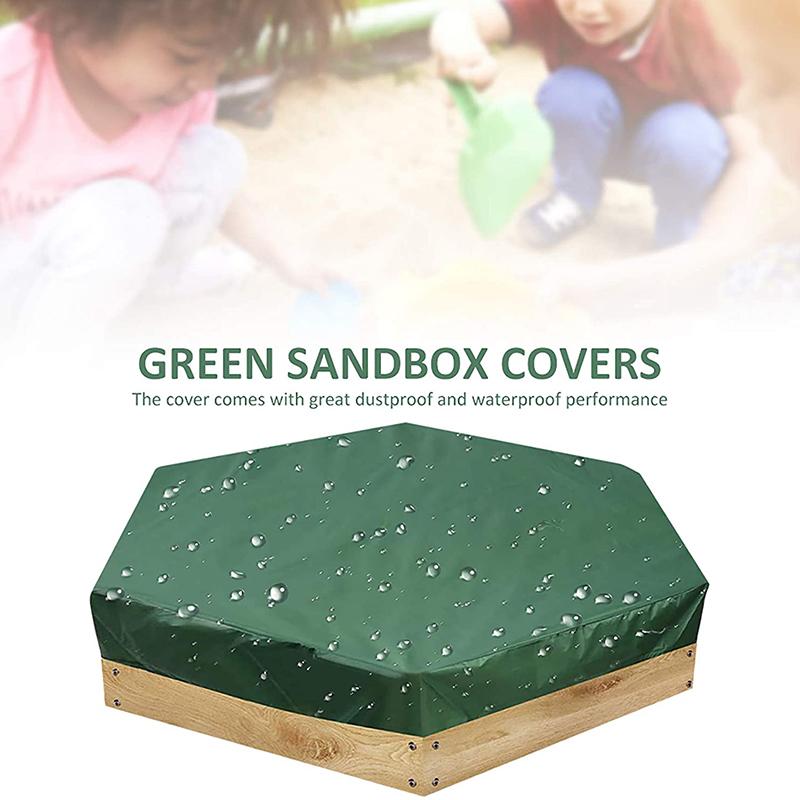 Sandboxes Cover Waterproof Sandpit Pool Protective Cover Bunker Cover for Protects Sand and Toys