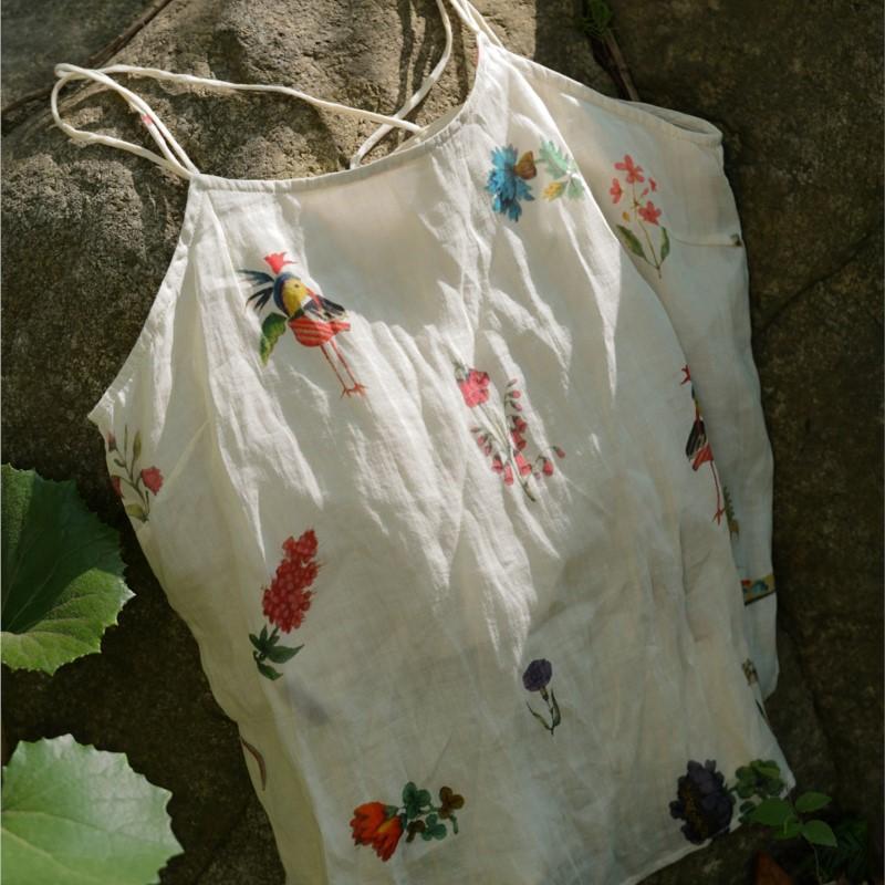 Johnature Femei Topuri Vintage Imprimeu Vară Casual Moale Haine Femeie Topuri Stil Chinezesc