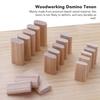 50Pcs Domino Tenon Beech Wood 8x40mm Loose Tenons Woodworking Accessory for Positioning 0.31x1.57in