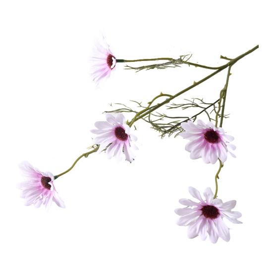 Artificial Flowers 5-Head Artificial Dutch Chrysanthemum & Daisy Bouquet 52cm Silk Faux Flowers for Wedding Holiday Home Decor Photography Props