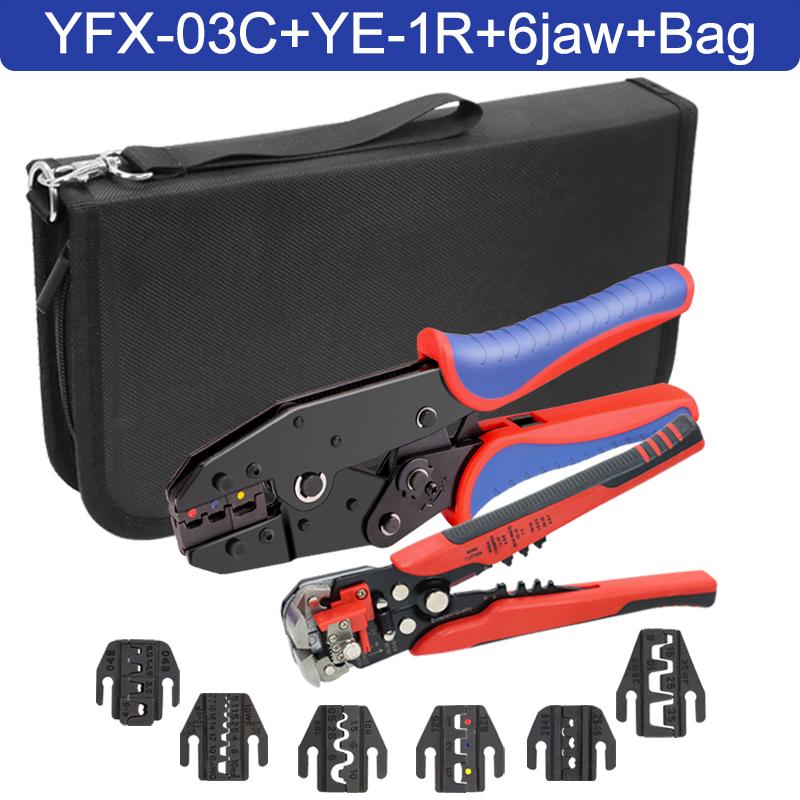 

Набор обжимных инструментов с храповым механизмом, 8 предметов — быстросменные губки для термоусадочных наконечников, открытого ствола, изолированных и неизолированных наконечников