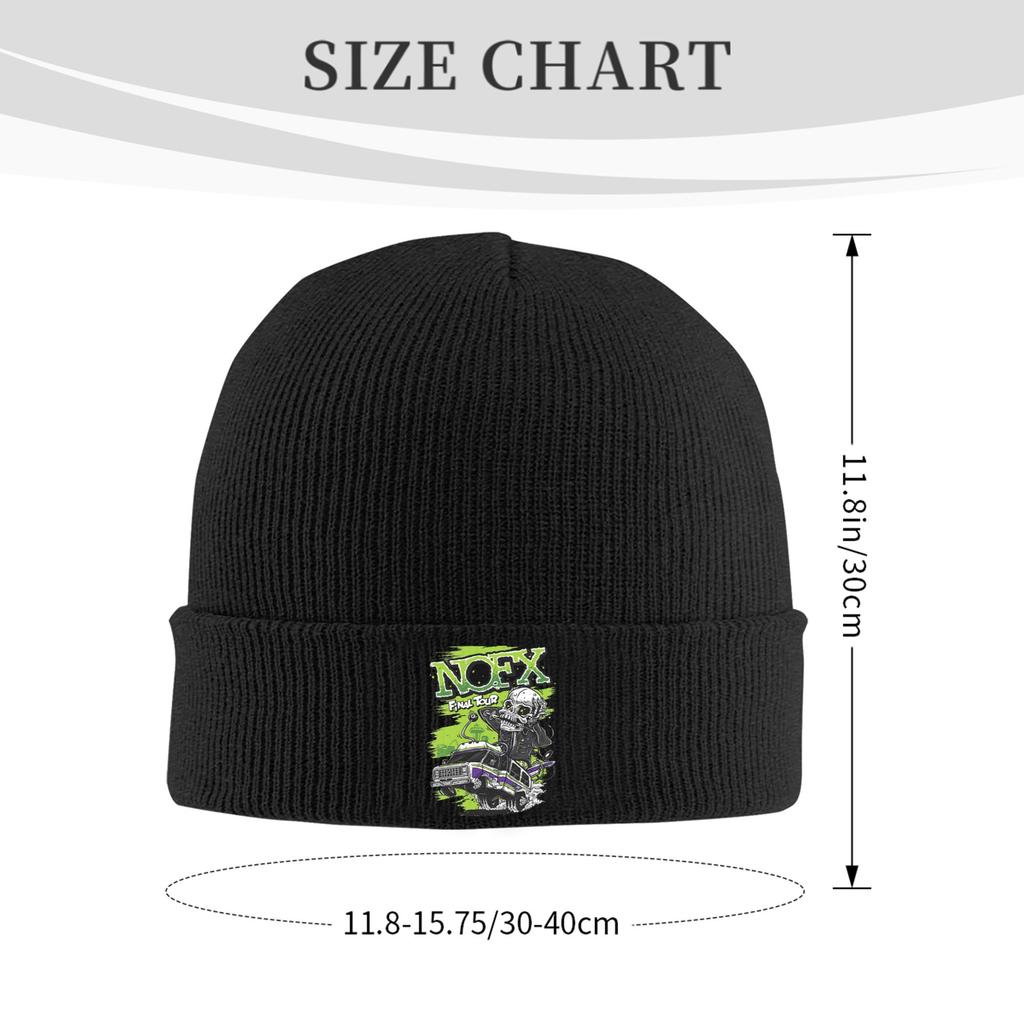 Nofx Warme Strickmütze Winter Strickmütze Beanie Mütze Skullies Beanies Hip Hop Mützen für Unisex