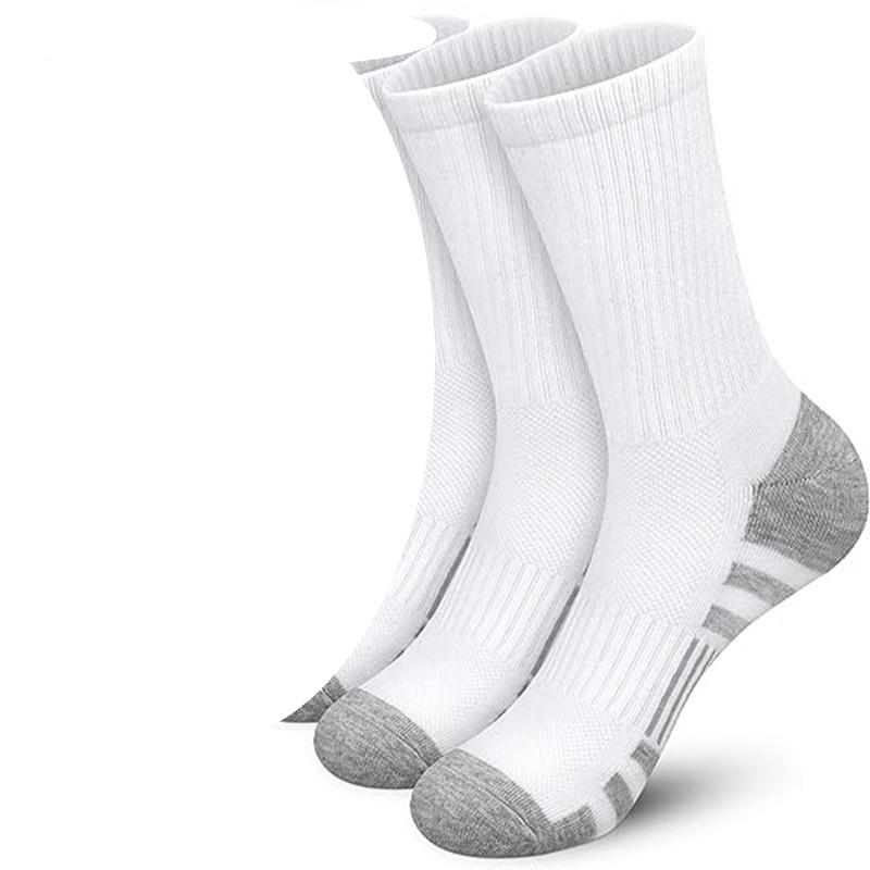 30-1 Paar Atmungsaktive und Schweißabsorbierende Sportsocken für Herren, Laufen, Basketball, Marathon, Langschaftsocken, Hohe Socken für Herren