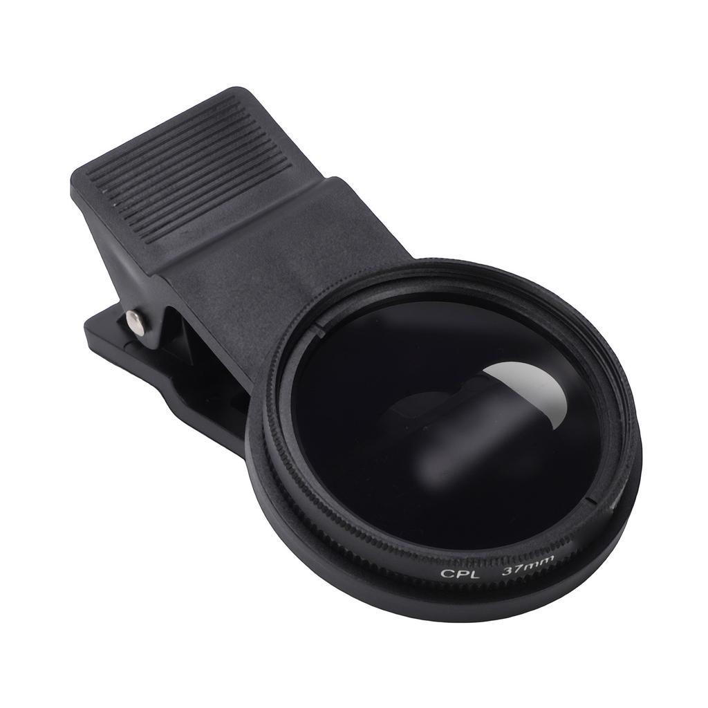 37mm CPL Lens Filter Clip On Phone Camera Polarizer Circular Polarizing Filter Lens Attachment with  