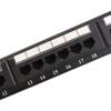 RJ45 CAT 6 Ethernet Network LAN Adapter Connector Cable Mount Bracket 24 Port/Wst CAT5E Patch Panel 1U for 19 Inch Rack