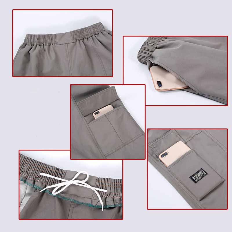 Middle-aged Summer Men's Shorts Five-point Pants Loose Casual Sports Men's Beach Pants Mid-waist Pants