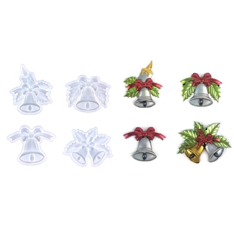 Lightweight Keychain Hanging Tags Silicone Mold Bell Ornament Resin Mold DIY