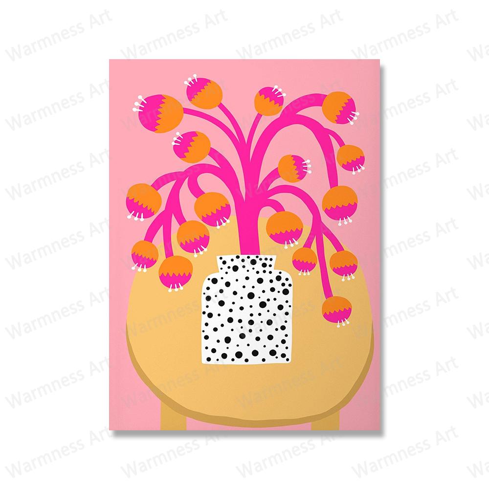 Flower Plants Nordic Posters And Print Be a Kind Human Girl Wall Art Canvas Painting Home Decor Pictures For Living Room Bedroom No Frame