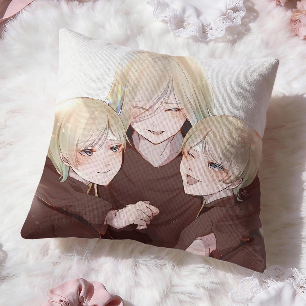 Anime M-Migi & DaliS Cushion Cover Premium Comfort Reversible Pillow Cove -Two in One Design for Any Room & Car Interior