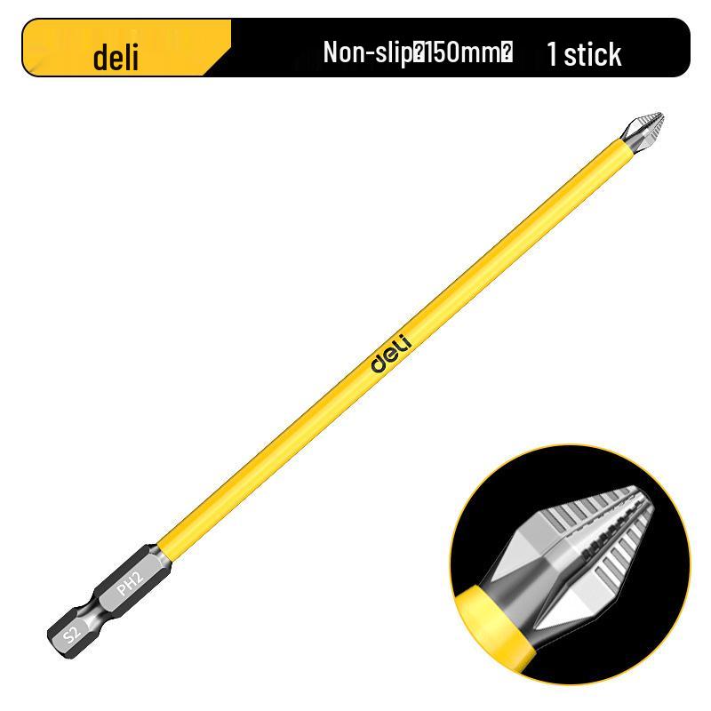 Deli Tungsten Steel Magnetic Anti-slip Phillips Drill Bit Set