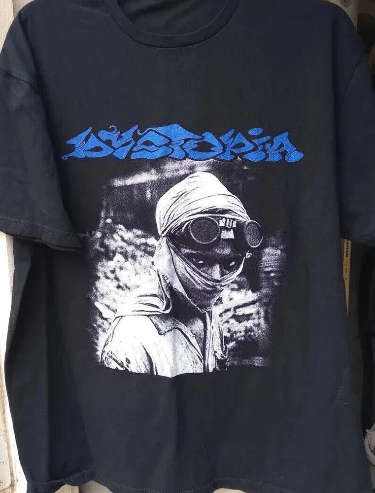 Unisex Short Sleeve Crew Neck Cotton T Shirt Dystopia Aftermash 90S L
