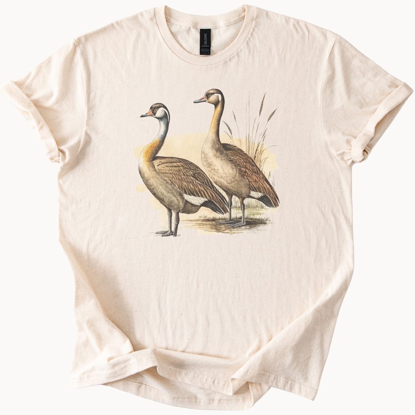 Canada Goose Graphic Shirt Waterfowl Bird Art Nature Wildlife Tee Goose Lovers Gift Hand Drawn Animal Illustration Outdoor Apparel Shirt 150