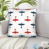 1Pc Raf Spitfire Airplane Pattern Decorative Pillowcase – Soft, Machine Washable, Zipper Closure, Contemporary Style For Living