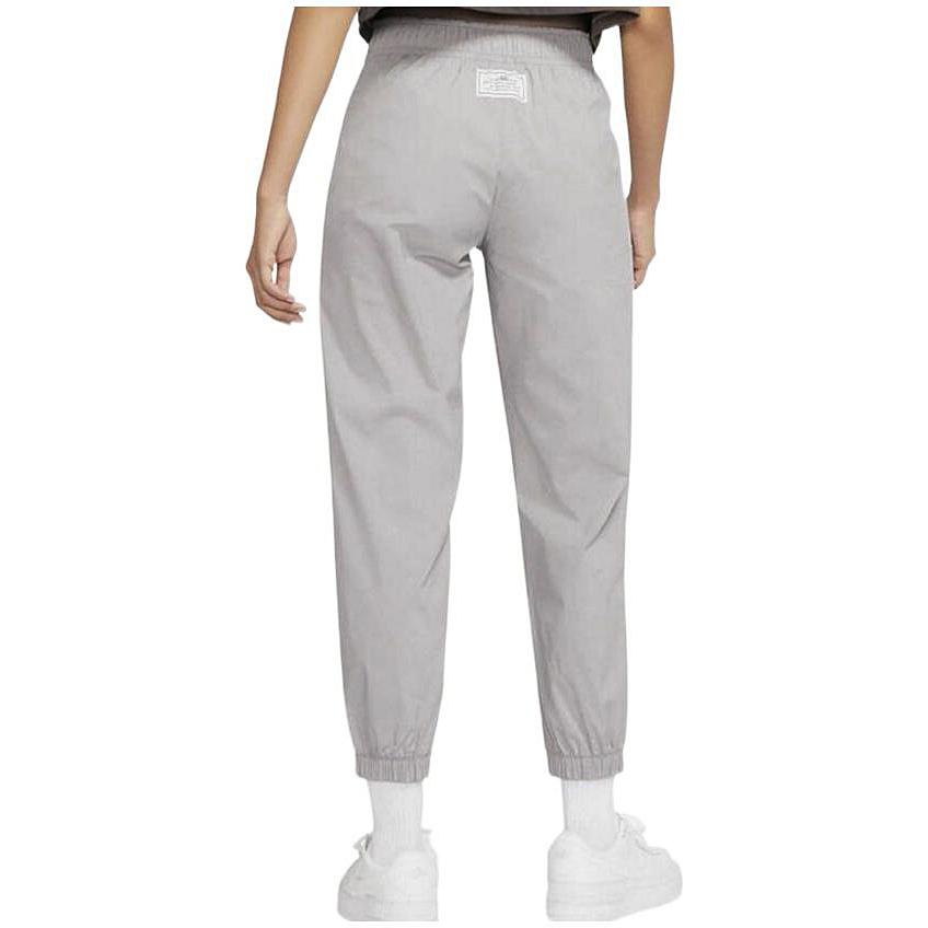 Nike Women'ss Logo Print Mid-Rise Jogger Pants Gray DR6001-033