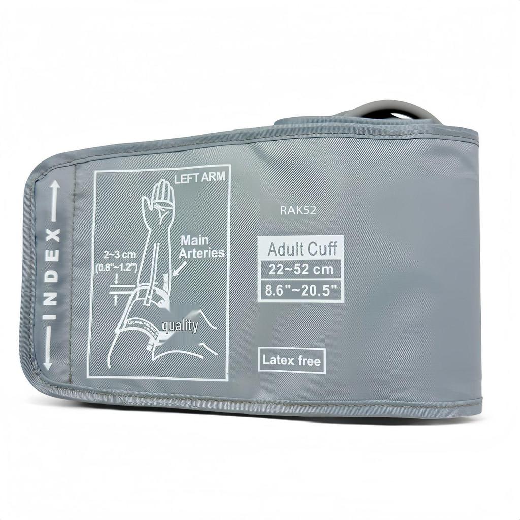 Upper Arm Blood Pressure Monitor Cuff with Extended Sleeve & Connector