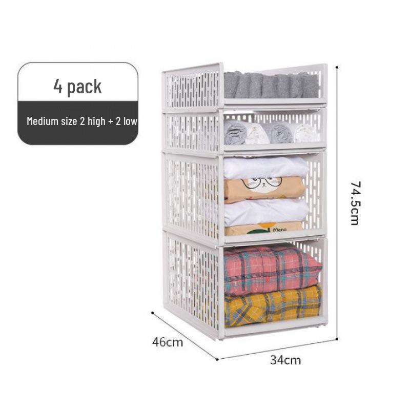 Pull-out Wardrobe and Desktop Storage Rack for Dormitory and Bedroom