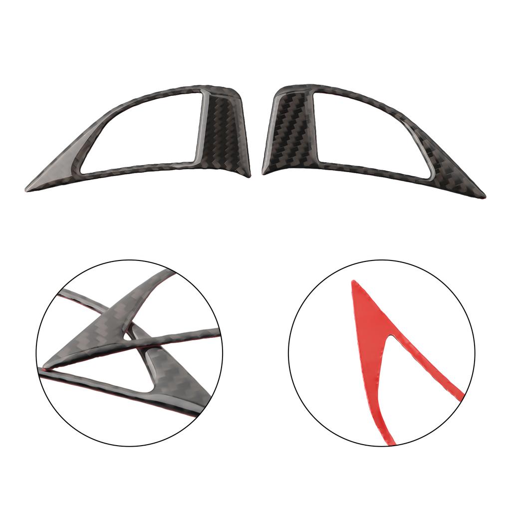 1 pár obložení krytu tlačítka na volantu z uhlíkových vláken pro rok 2012-2015 Dekorace interiéru Stylingové doplňky do auta