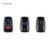 Carbon Fiber Car Key Cover For Toyota 8Th Generation Prado Yize Chrnew Vios Key Cover Fob Shell Accessories