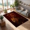Galatasaray Fußball Aufdruck Flanell Teppich rutschfest weich Polyester Boden Teppich Indoor Dekor Matte für Schlafzimmer Wohnzimmer Sofa