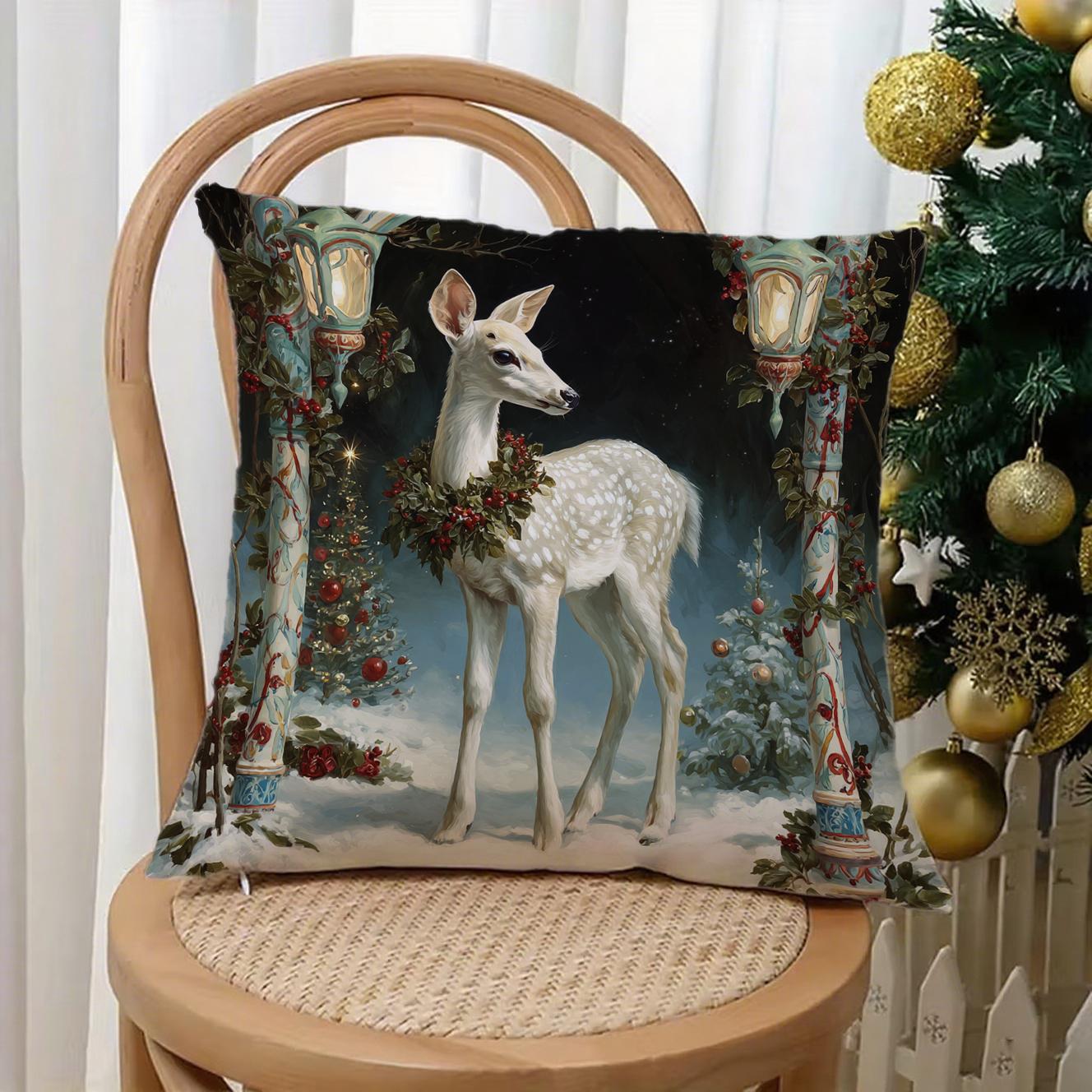 

Christmas-themed Pillow CoversSuitable for sofa car bedroom decorative cushion cover pillow cover 16x16Inch