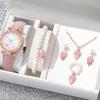 Practical Watch and Jewelry Set Elegant Alloy Accessories Watch and Jewelry Collection Perfect for Women Daily Outfit