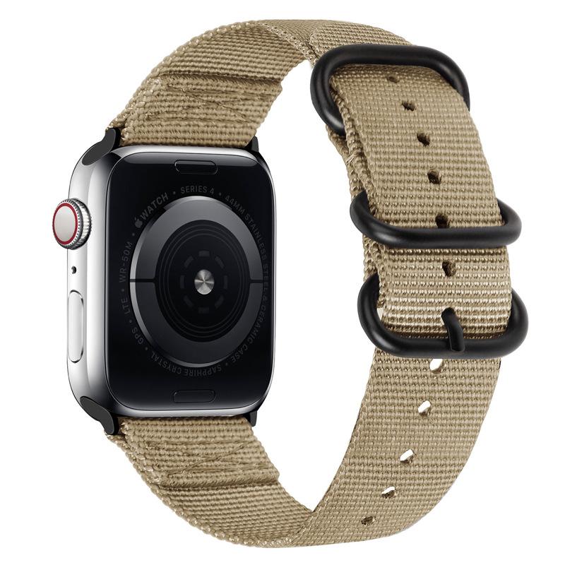 Nylon Strap for Apple Watch Ultra 2/3 49mm Band 46mm 42mm 45mm 41 44 40mm Canvas Bracelet iWatch Series 11 10 9 8 7 6 5 SE Belt