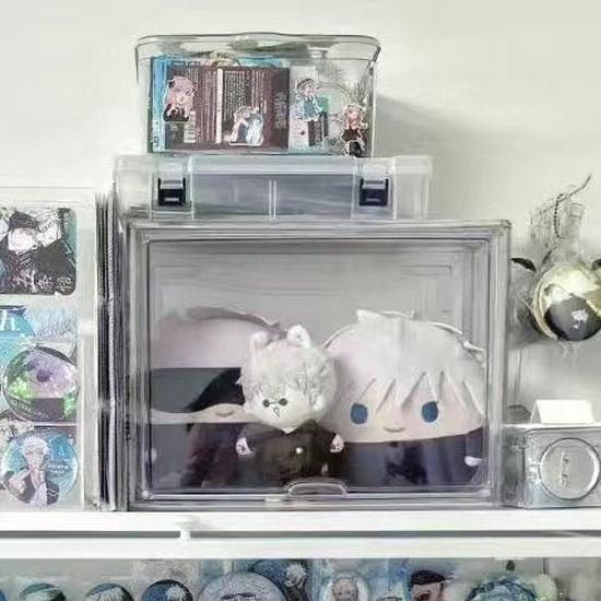 Multi-layer Cotton Display Box for Standee Dolls - Large Capacity Dustproof Cabinet