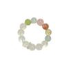 Natural White Phantom Quartz Beaded Bracelet With Jade Fluorite Rose Women Elegant Daily Wear