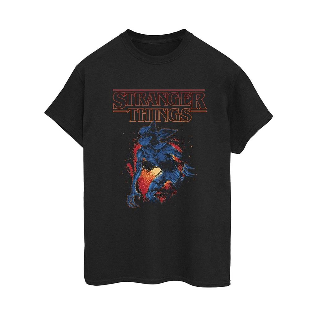 Netflix Womens/Ladies Stranger Things Demo Cave Cotton Boyfriend T-Shirt