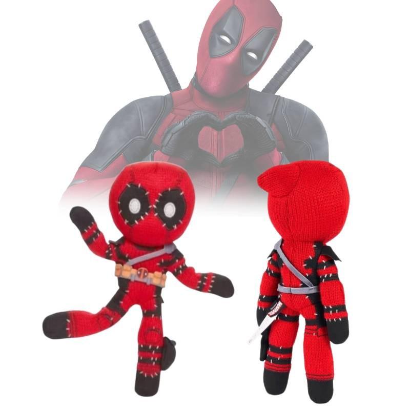 Adorable Deadpool Wolverine Plush Toys Featuring Vibrant Red Colors And Soft Pp Cotton Filling Perfect For Collectors And Kids