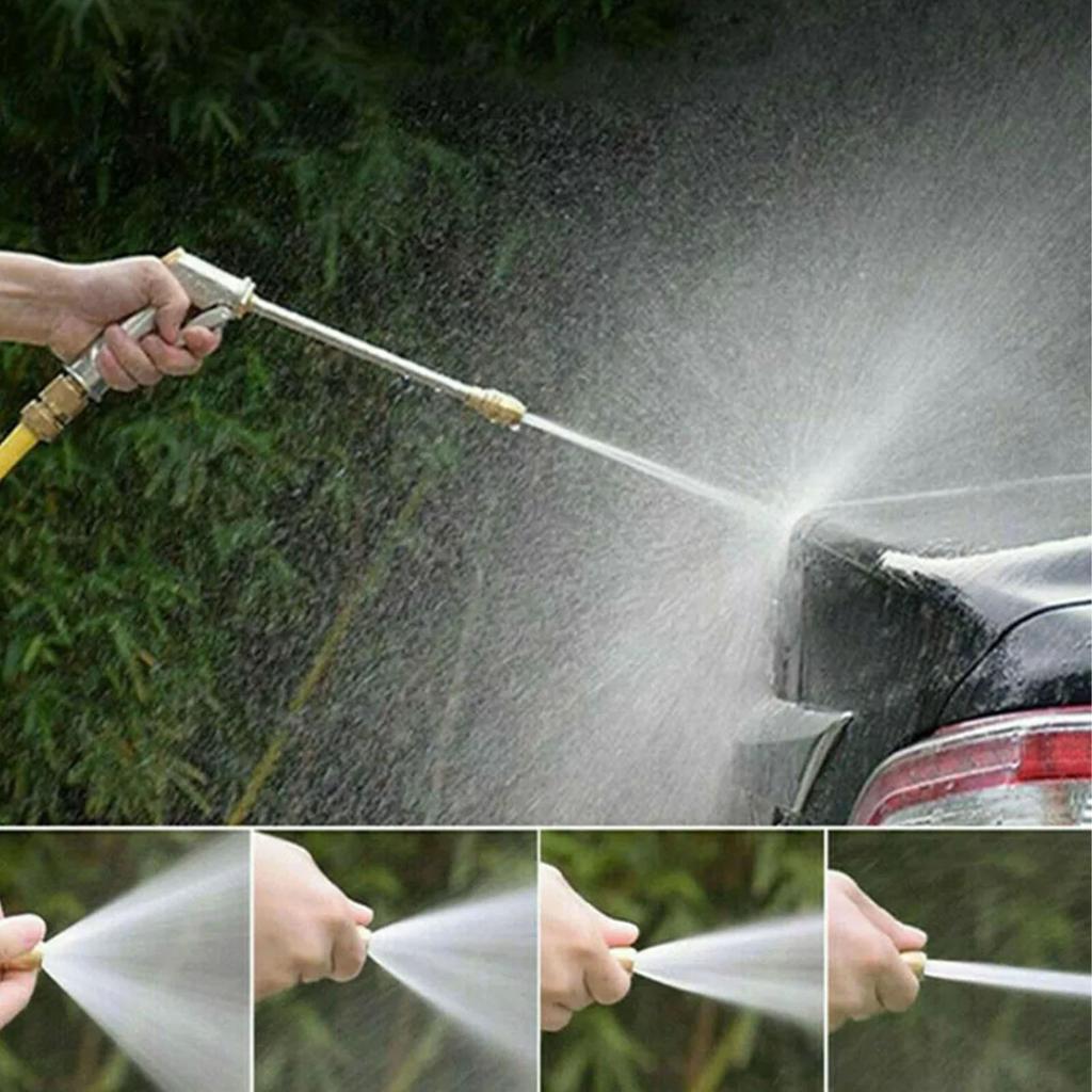 High Pressure Water Hose Wearproof Rubber Metal Connector Replacement Power Washer Hose for Car Washing 8m / 26.2ft