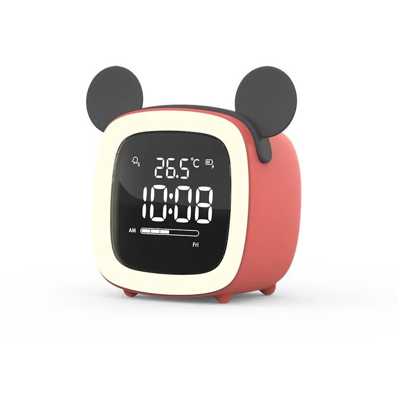 Creative Cross-border Cute Pet TV Alarm Clock Plastic Digital Clock Usb Charging Student Lazy Dormitory Alarm
