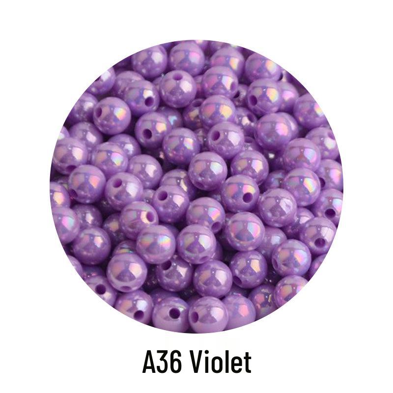 Iridescent AB Color Bubble Beads – Handmade for DIY Bracelets, Wedding Dress Accessories, and Imitation Pearls